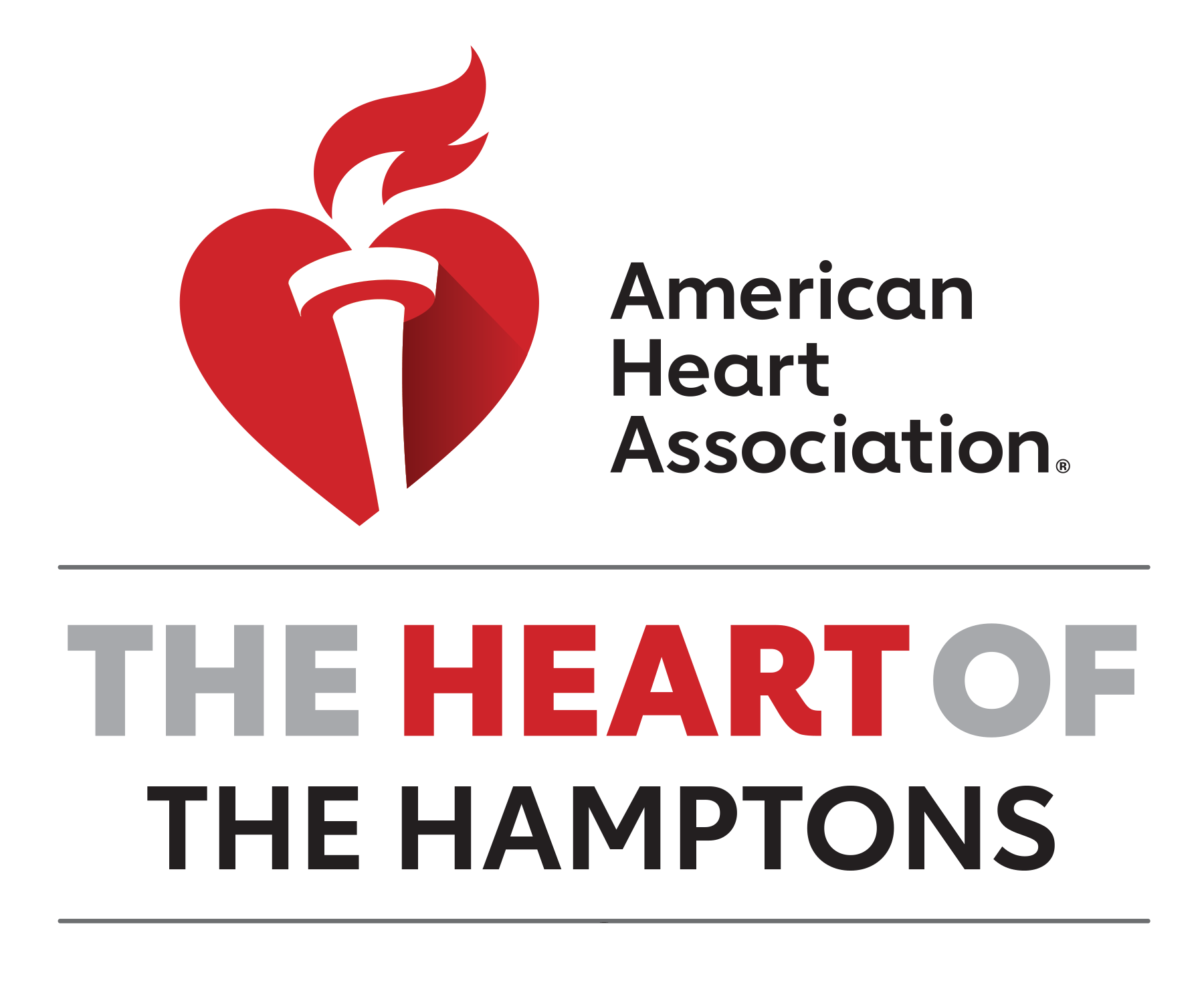 American Heart Association The Heart of the Hamptons Logo